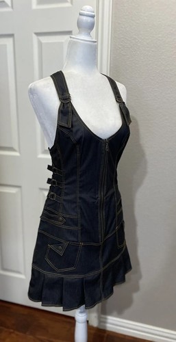 Vestido de colección para mujer Y2K Zemal con cremallera gris talla M (46) nuevo sin etiquetas sexy - Imagen 20 de 21