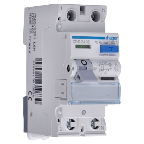 Hager FI LS Schalter Fehlerstromschalter Leitungsschutzschalter CDA CDS MBN MBS - Bild 13 von 60