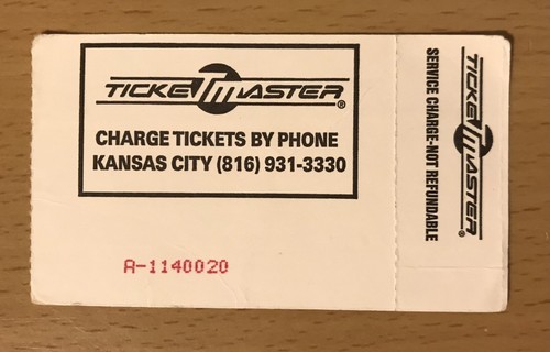 1990 AC/DC THE RAZORS EDGE TOUR KANSAS CITY CONCERT TICKET STUB ANGUS YOUNG - Picture 2 of 2