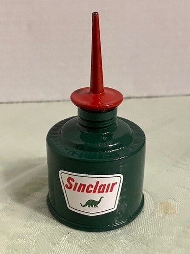 SINCLAIR Vintage Pumpe ÖLKANISTER Tankstelle Gas Garage Motor DINO Shorty