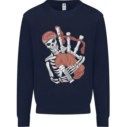 A Skeleton Playing the Bagpipes Kids Sweatshirt Jumper - Picture 88 of 97