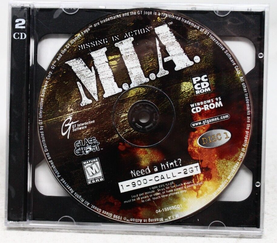 Vintage Windows 95 CD-Rom Helicopter Game No Manual - M.I.A.