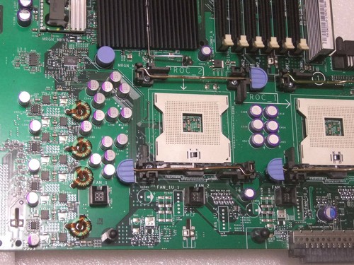 DELL 0X7322 MOTHERBOARD 2x SOCKET 604 DDR2 POWEREDGE 2800 2850 - Foto 3 di 7