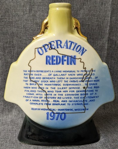 4 Jim Beam Vintage Decanters WWII Redfin Cheyenne WY Alaska Kentucky Stallion - Picture 17 of 18
