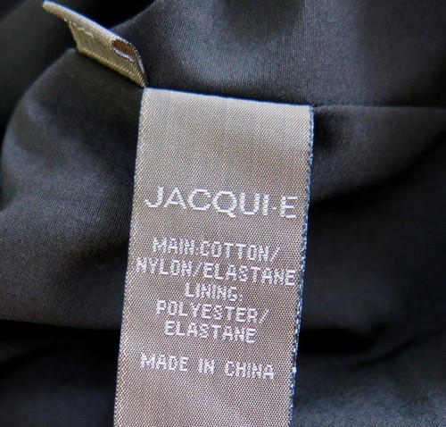 Stylish Black Pleated Detailed Dress from Jacqui E - Size 10 - Picture 12 of 13