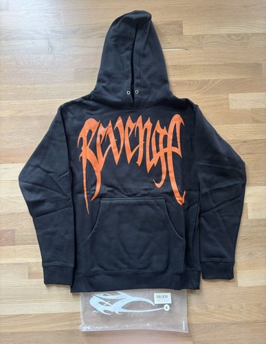Revenge Orange Skull Arch Felpa con Cappuccio Nera Uomo Taglia S - Foto 3 di 8