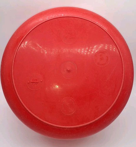 DDR Plaste Wasch Schüssel Waschschüssel Pneumant Durchmesser 38 cm Rot - Bild 5 von 6