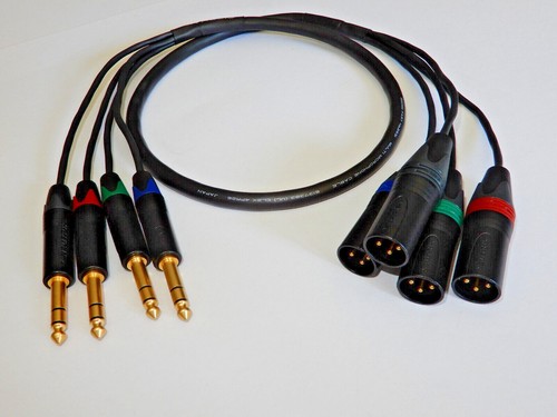 ESH AUDIO- 4 Channel XLR-TRS Loom - Canare MR202-4AT - Neutrik - Picture 2 of 10