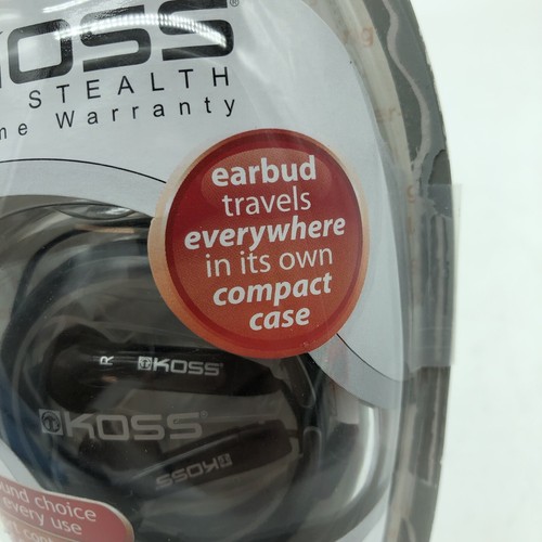 Koss Stealth Ohrhörer Kopfhörer 3,5 mm Reise In Ohr CH-6855 Stereophone 4' Kabel - Bild 13 von 15