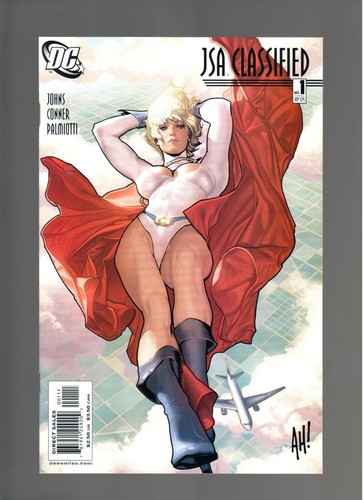 JSA CLASSIFIED # 1 ( 2005 ) ADAM HUGES POWER GIRL! DC COMICS 1ST PRINT!