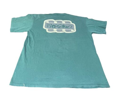 Camiseta Mossimo De Colección Para Hombre Grande Verde Puntada Única Hecha en EE. UU. Delantera y Trasera - Imagen 7 de 9