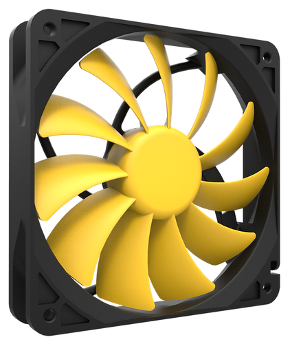 Reeven Cold Wing 12 120mm 1200RPM Case Fan RY1225S12B-R - Picture 5 of 6