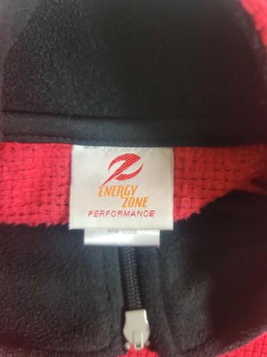 Energy Zone Vest Size M Red & Black Polyester Easy Care and Wear Waffle Fleece - Picture 7 of 9