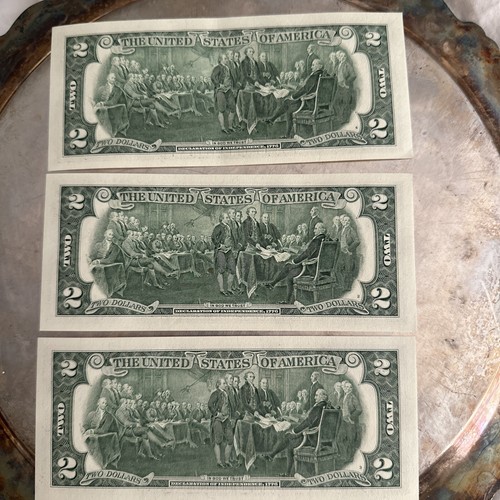 Billetes de dólar 2017A B 04693583 A, B 04693584 A, B 04693585 A, H3 - Juego de 3 - Imagen 16 de 20