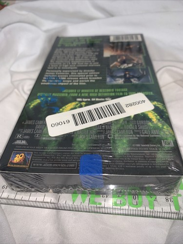 Aliens (VHS, 1999, Special Edition: 20 Extra Minutes) Factory Sealed WaterMarks - Picture 7 of 12