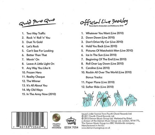 Status Quo - Quid Pro Quo (2013)  2CD  Special Edition  NEW/SEALED  [EXPANDED] - Picture 4 of 8