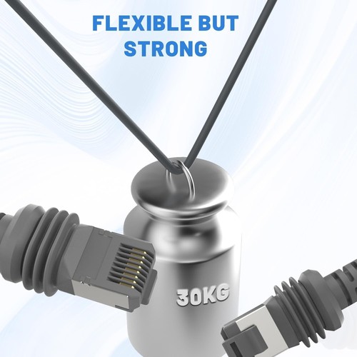 100FT Starlink Gen 3 Ethernet Cable - 1200Mbps Data Transfer, Outdoor Ready - Photo 7/9