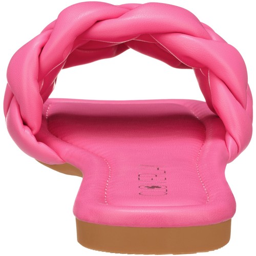 Sandalias planas trenzadas de una sola banda para mujer Sandalias con punta abierta Sandalias con punta cuadrada - Imagen 11 de 99