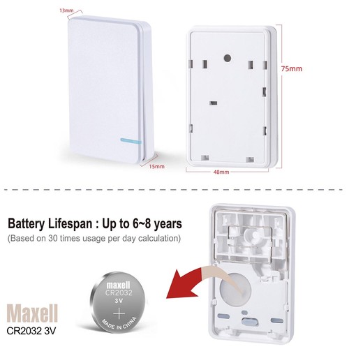 Wireless Light Switch Kit No Wiring Mini Remote 2Transmitter+1Receiver for Lamps - Picture 12 of 12
