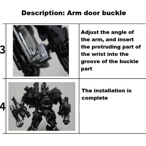 luxury Upgrade Kit For Movie Series-06 MPM06 IRONHIDE Weapon & Shoulder Fixation - Picture 8 of 12