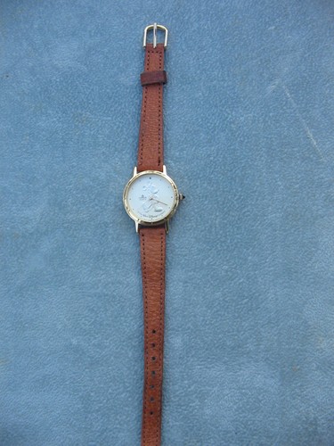 VINTAGE LORUS QUARTZ MICKEY MOUSE GOLD COIN FACE WATCH JAPAN MOVEMENT R-PH522 - Picture 7 of 12