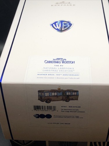 New Hallmark 2023 Blown Glass Tree Ornament COUSIN EDDIE’S RV Christmas Vacation - Picture 2 of 6