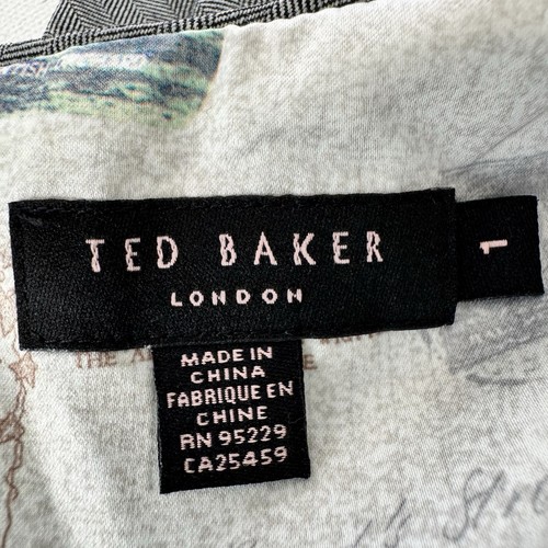 Ted Baker London Etuikleid grau Flügelärmel Wollmischung V-Ausschnitt Gr. 1 (US 4) - Bild 12 von 18