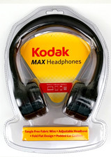 Vintage Kodak Max Headphones 3.5mm Jack Adjustable NEW SEALED A1807