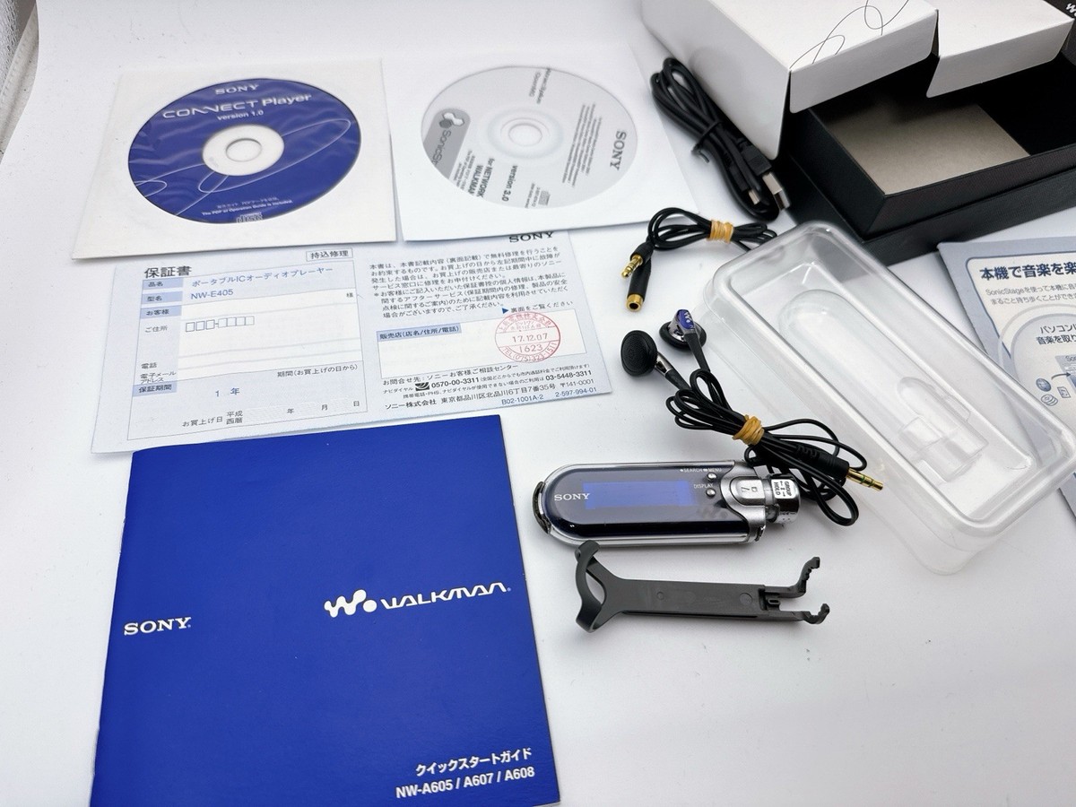 Sony Walkman NW-E405 Blue MP3 Player 512MB Network Stick USB Clip