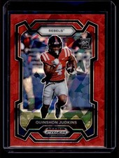 2024 Panini Prizm Draft Picks Quinshon Judkins Red Ice Ole Miss Rebels #146