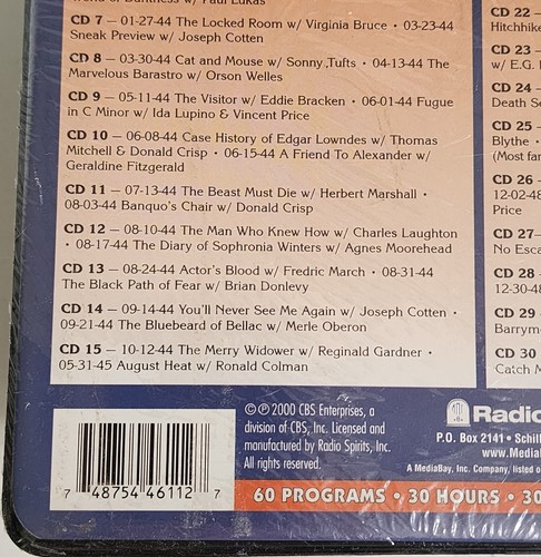 Stars on Suspense: 60 Geschichten aus dem Radio Theater des Nervenkitzels CD Set komplett NEU - Bild 6 von 11