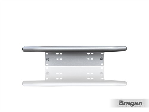 Number Plate Light Bar For Skoda Yeti 2009 - 2017 Silver Front Accessory Holder - Picture 3 of 6