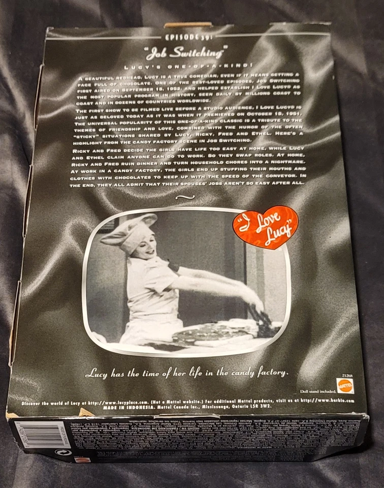 Muñeca Barbie Mattel I Love Lucy cambio de trabajo episodio 39 nueva en caja fábrica de dulces Foto 2 de 4