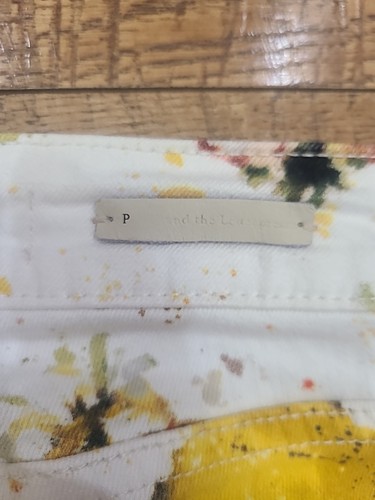 Anthropologie Pilcro & the Letterpress Gr. 27 Hi-Rise Bootcut Lemon Print Jeans - Bild 5 von 10