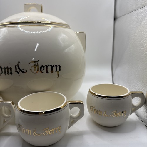 Tom And Jerry Vintage Punch Bowl Set di quattro tazze set super carino - Foto 3 di 11