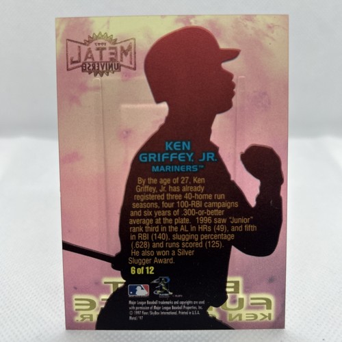 Ken Griffey Jr. 1997 Skybox Metal Universe Blast Furnace  - Picture 2 of 2