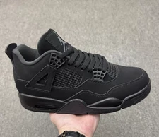 Jordan 4 Retro "Black Cat" Men's Mid Top Basketball Shoes Size 7-12