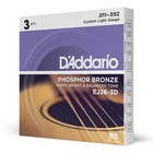 D'Addario D'Addario Acoustic Guitar Strings Phosphor Bronze Custom Light .011-.0
