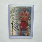 SkyBox 1997-98 Premium Autographics Clarence Weatherspoon #400 76ers NBA Card