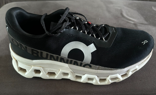 On Running Cloud Monster 2 Herren Laufschuhe schwarz weiß - UK10