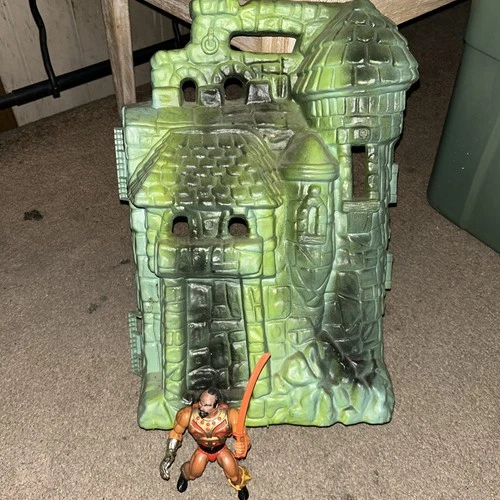 Vintage Masters of the Universe Castle Grayskull Playset Backside Only & Jitsu