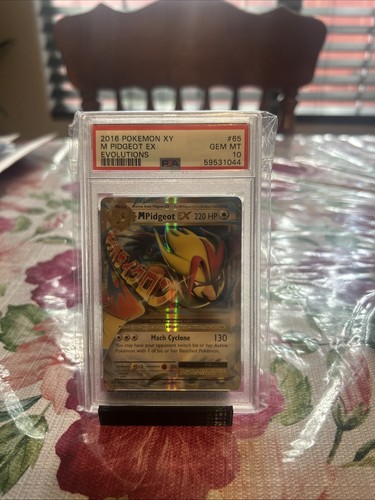 2016 Pokemon XY M Pidgeot EX Evolutions #65 Graded PSA 10