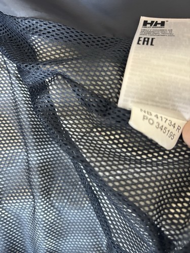 Helly Hansen Jacket Youth Size 14 Blue Windbreaker Rain Coat~MISSING HOOD~Preppy - Picture 8 of 19