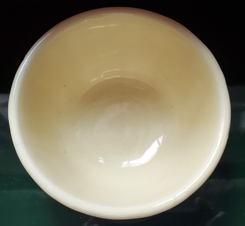 Vtg Robinson Ransbottom Pottery Co. RRP Roseville Small 5" Yellow Drape Bowl - Picture 3 of 8