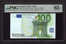 European Union / Spain 100 Euro 2002 P18v Uncirculated Grade 65