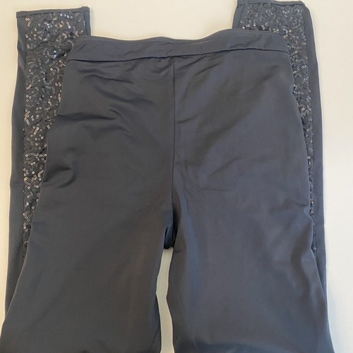 Balera Dance Solid Black Sequined Pants and Top. Top is Weissman Brand. Size SA - Picture 9 of 9