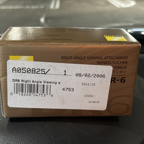 NIB Nikon DR-6 Right Angle Viewing Attachment Finder for Nikon w/case, Japan - Picture 6 of 7