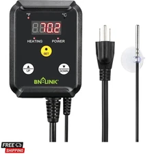 Digital Heat Mat Thermostat Controller for Seed Germination, Reptiles and Bre...