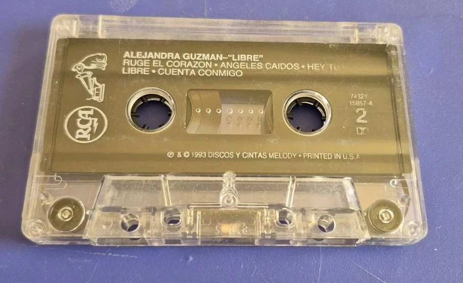 Alejandra Guzman, Libre, 1993 Discos y Cintas Melody, Cassette Tape - Image 4 of 4
