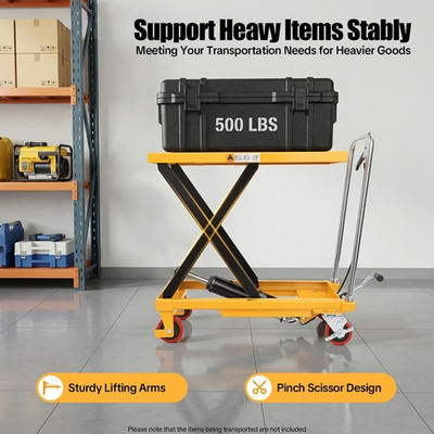 #ad Electric Hydraulic Powered Scissor Lift Table 30.5quot;x14x28 500lbs 226.8kg $220.57